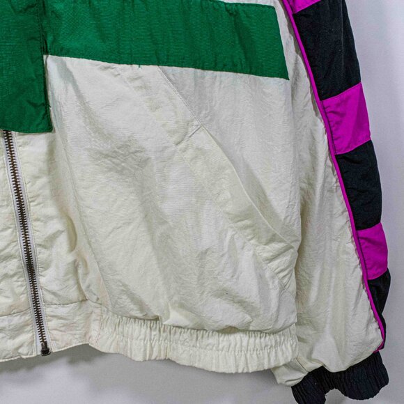 Prince Crest Color Block Windbreaker Zip Jacket Large VTG 90s Tennis Sports - Picture 5 of 10